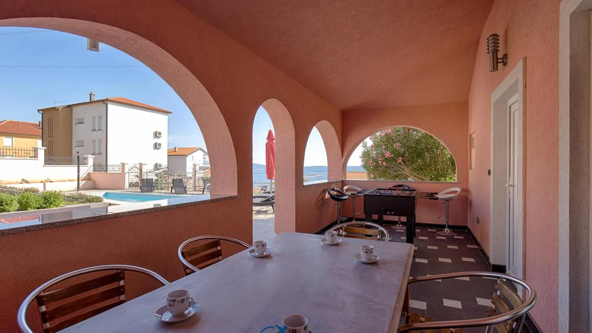 Villa With Pool, Large Garden And Beautiful Sea View By Traveler Tourist Agency Krk - Id 2210 Crikvenica
