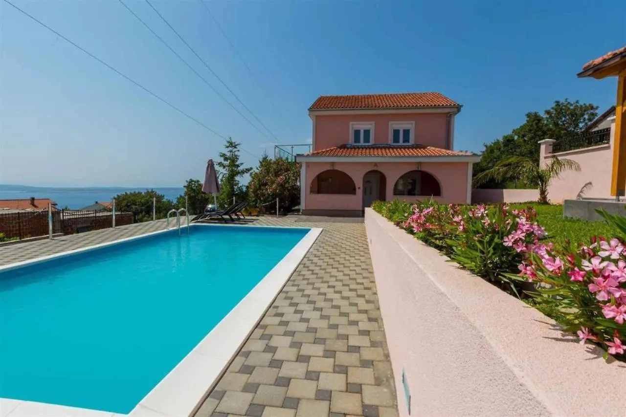 Villa With Pool, Large Garden And Beautiful Sea View By Traveler Tourist Agency Krk - Id 2210 Crikvenica